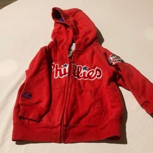 Majestic-Philadelphia Phillies Zip Up Toddler 2T